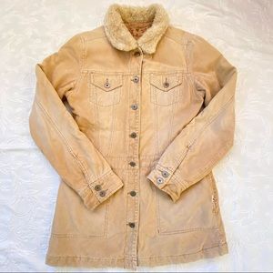 Hollister Sherpa Corduroy Coat